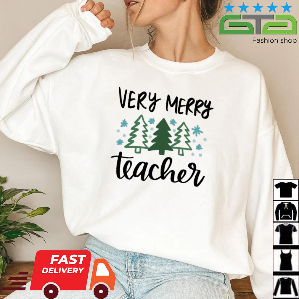 Very Merry Teacher Christmas Sweater