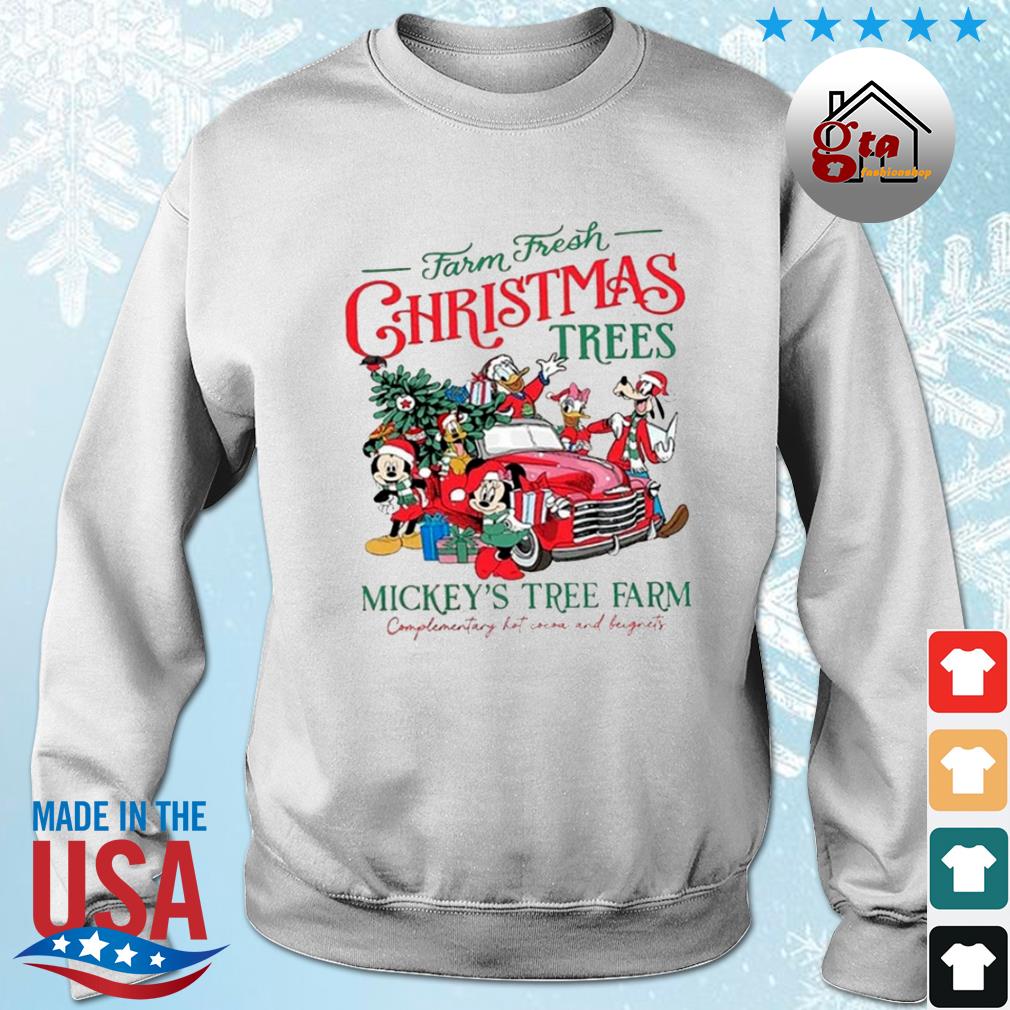 Vintage Farm Fresh Christmas Trees Mickey Mouse And Friends Disney Christmas 2022 Sweater