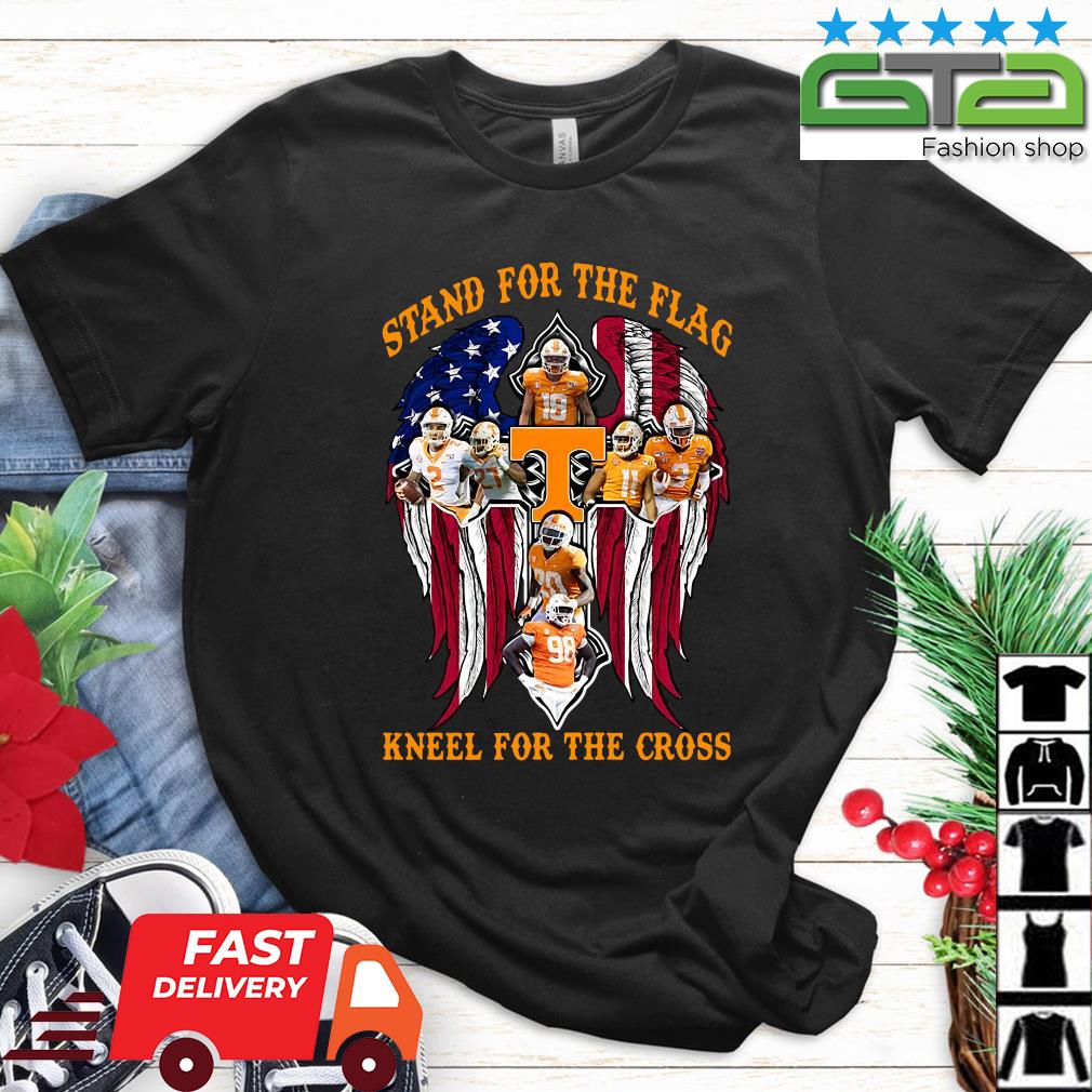 Wings Tennessee Volunteers Stand For The Flag Kneel For The Cross 2022 shirt