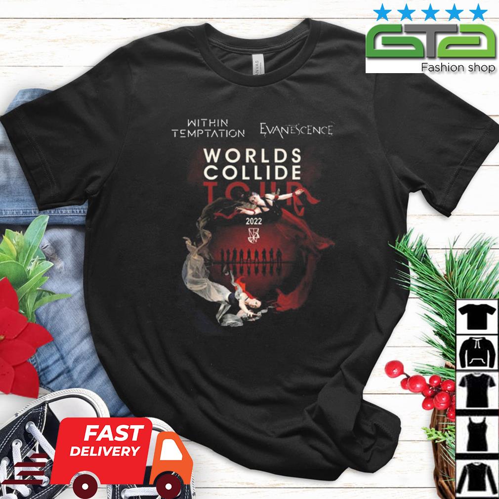 Worlds Collide Within Temptation Evanescence 2022 Shirt