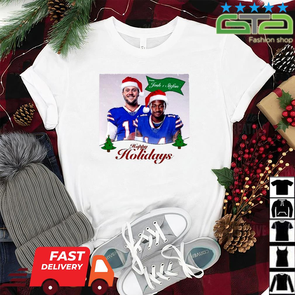 Tee5s-Official josh allen I still billieve buffalo Christmas shirt