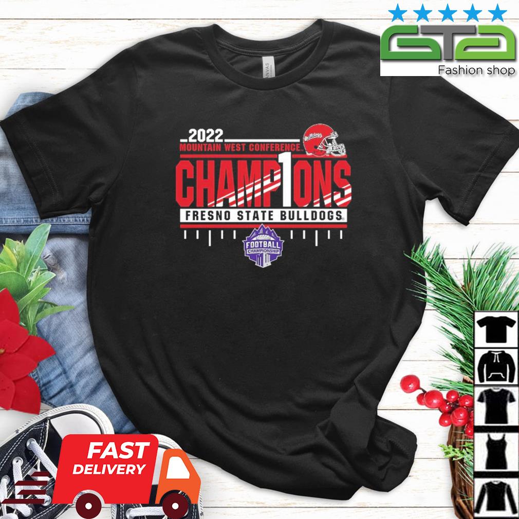 2022 Mountain West Football Conference Champions Fresno State Bulldogs Shirt