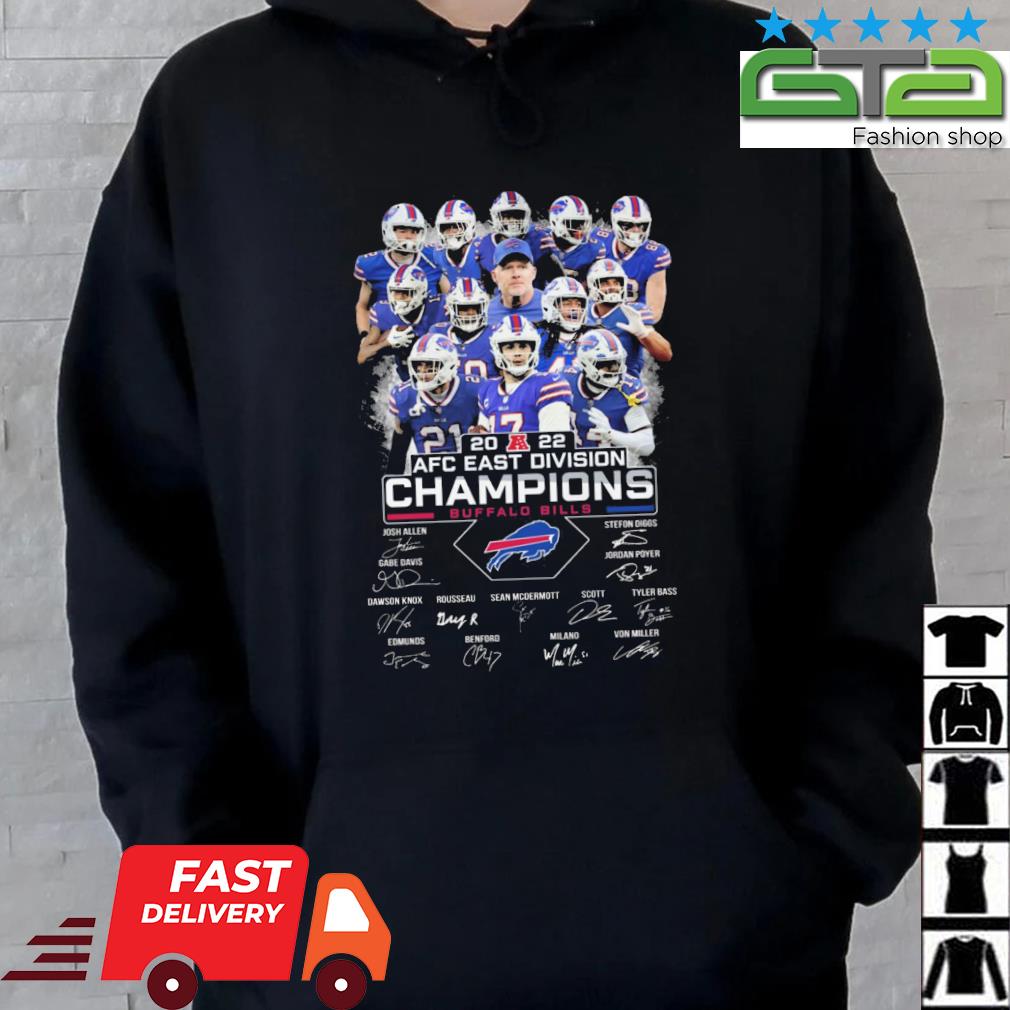 2022 Nfc East Division Champions Buffalo Bills Signatures Shirt - Hersmiles  in 2023