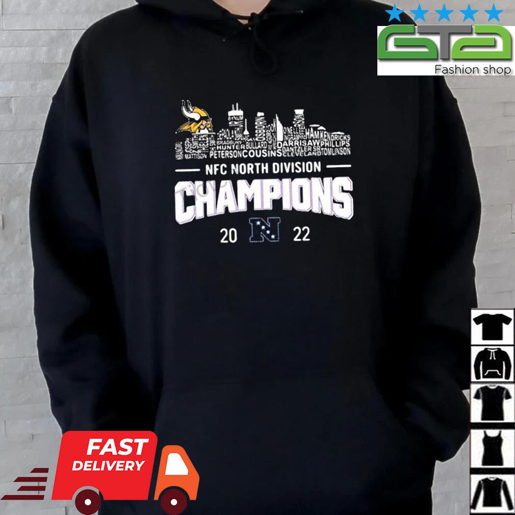 Minnesota Vikings Skyline 2022 NFC North Division Champions shirt, hoodie,  sweater, long sleeve and tank top