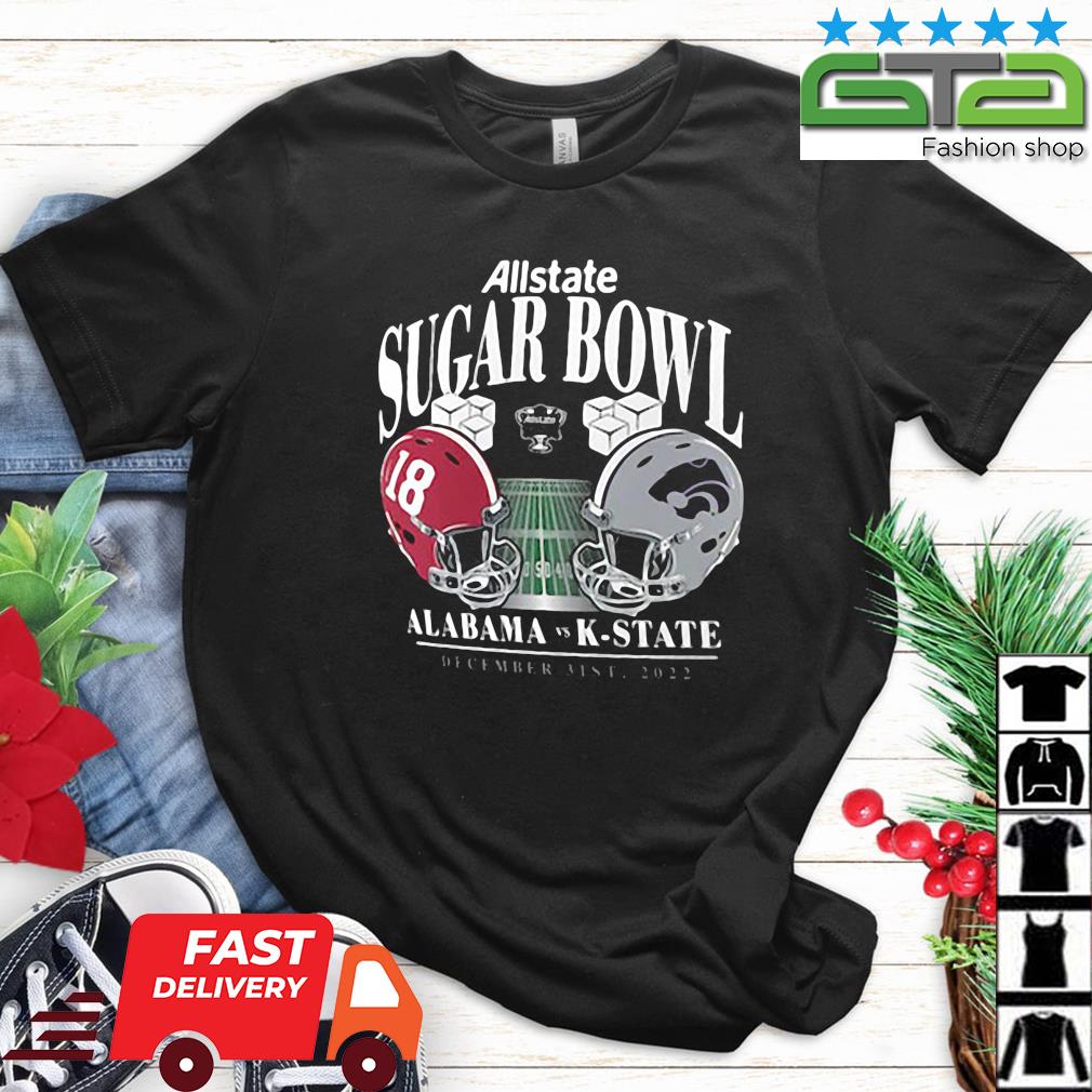 Alabama Crimson Tide Vs. Kansas State Wildcats 2022 Sugar Bowl Matchup Old School Shirt