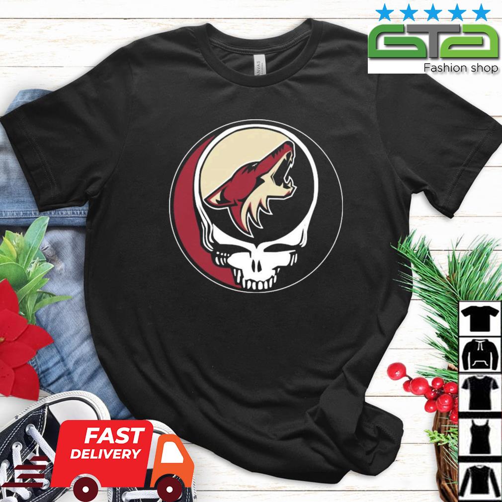 Arizona Coyotes Grateful Dead Steal Your Face Hockey NHL Shirt