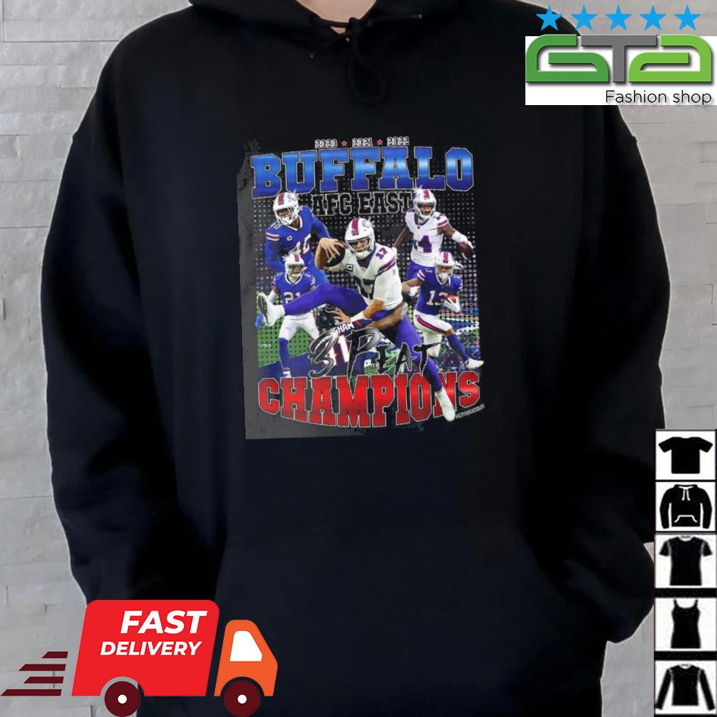 Buffalo Bills AFC East Champions 3 Peat 2020 2021 2022 Shirt