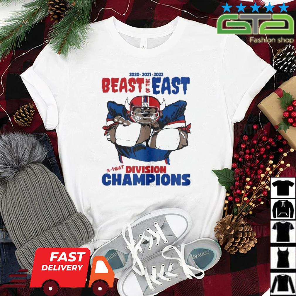 Buffalo Bills Beast Of The East 3 Peat Division Champions 2020 2022 Shirt,  hoodie, sweater and long sleeve