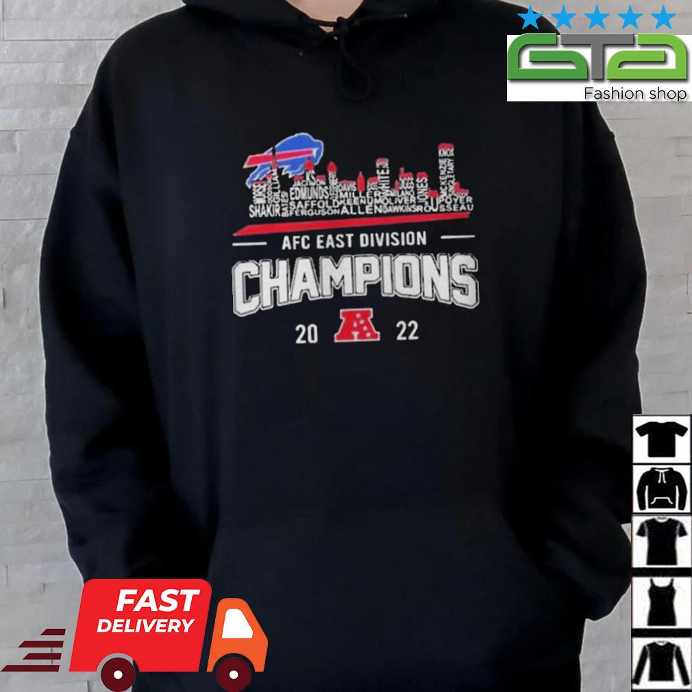 2022 Afc East Champions Buffalo Bills Skyline shirt, hoodie, sweater, long  sleeve and tank top