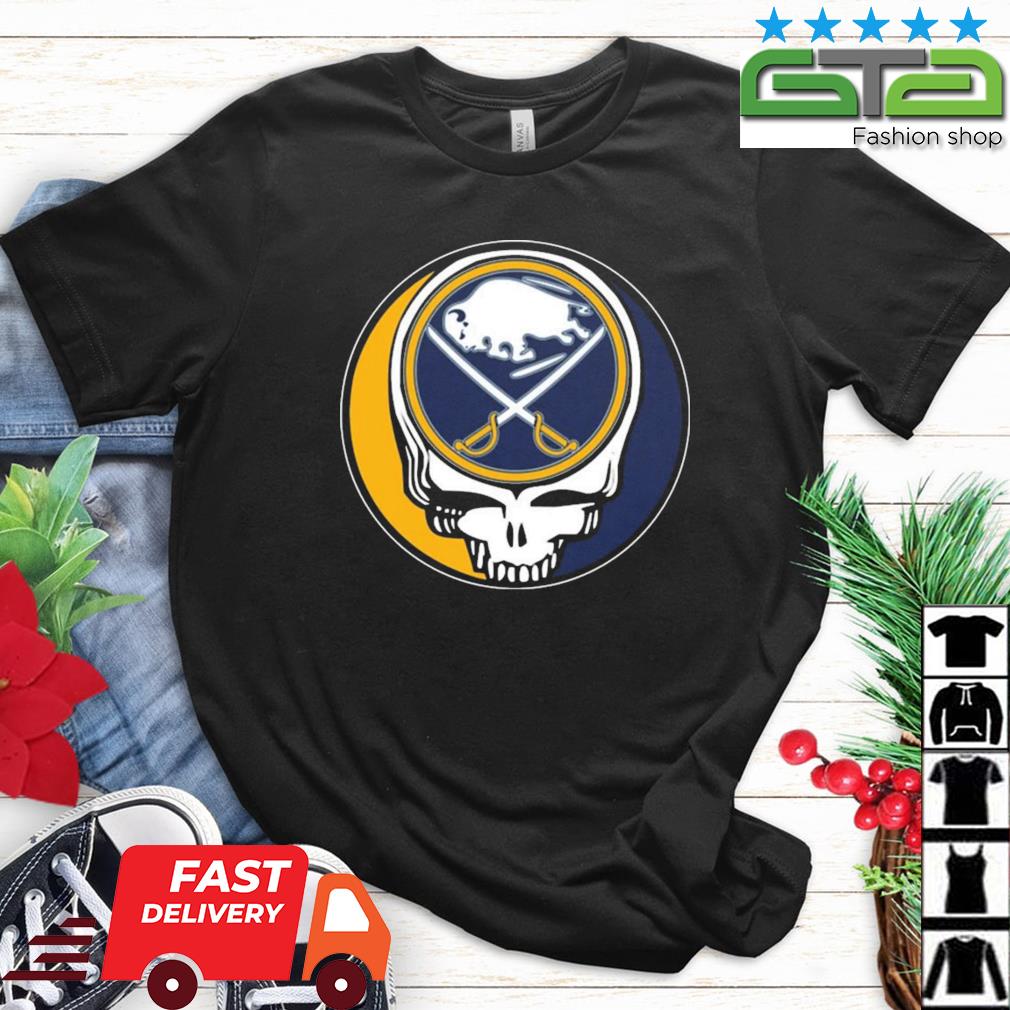 Buffalo Sabres Grateful Dead Steal Your Face Hockey NHL Shirt