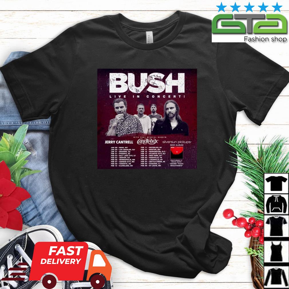 Bush Jerry Cantrell Candlebox and Silversun Pickups Tour Shirt