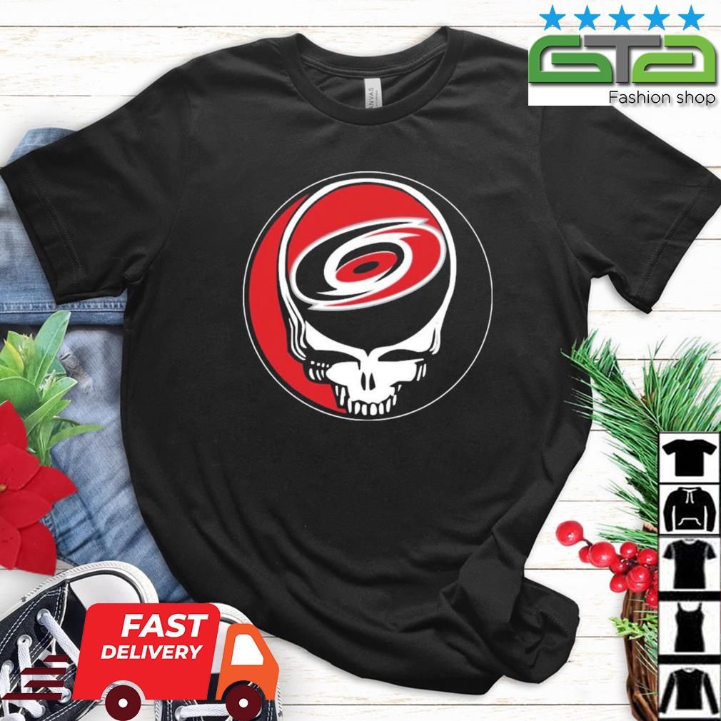 Carolina Hurricanes Grateful Dead Steal Your Face Hockey NHL Shirt