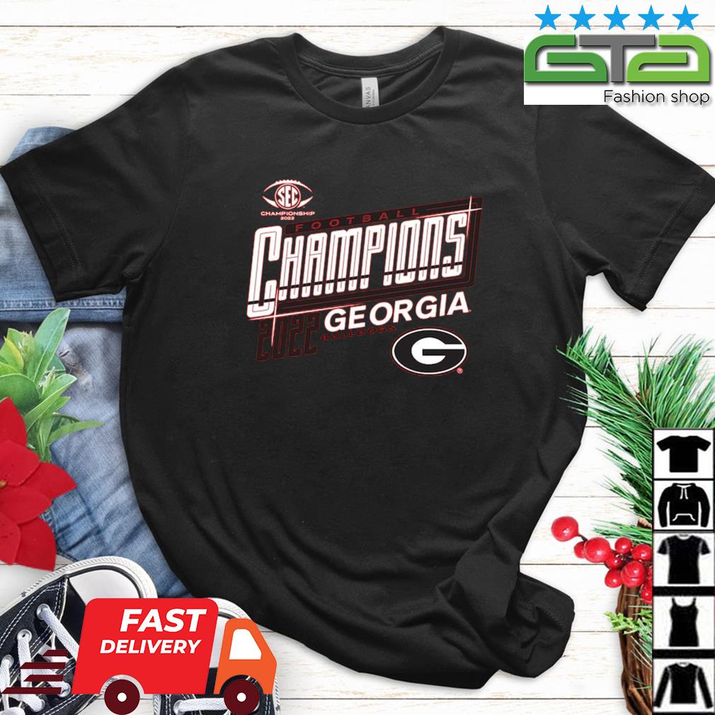 Georgia Bulldogs Blue 84 2022 SEC Football Conference Champions Locker Room T-Shirt