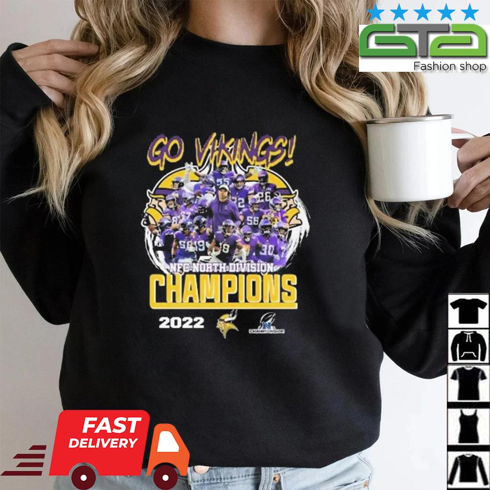 FREE shipping Minnesota Vikings 2022 NFC North Division Champions Locker  Room Trophy Shirt, Unisex tee, hoodie, sweater, v-neck and tank top