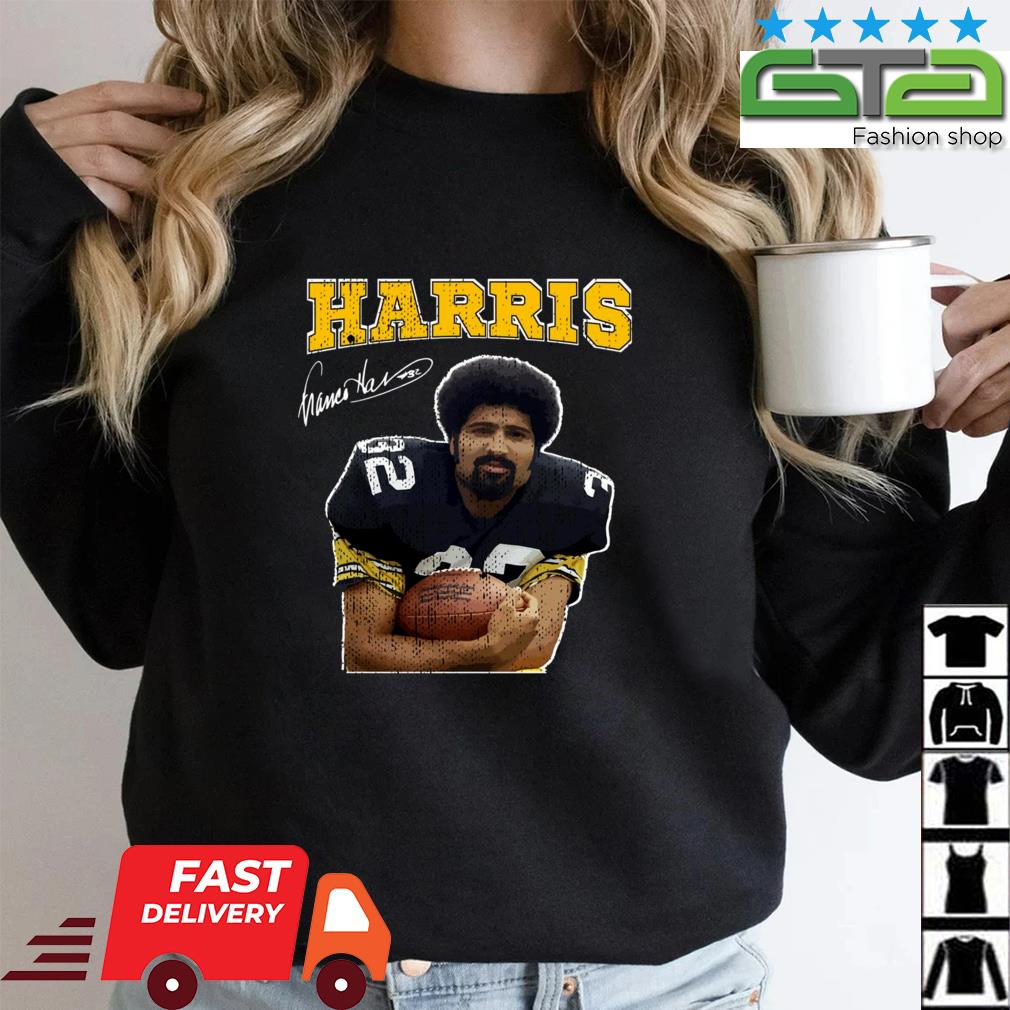 Harris #32 Baseball Franco Harris Goat Tribute Signature Shirt
