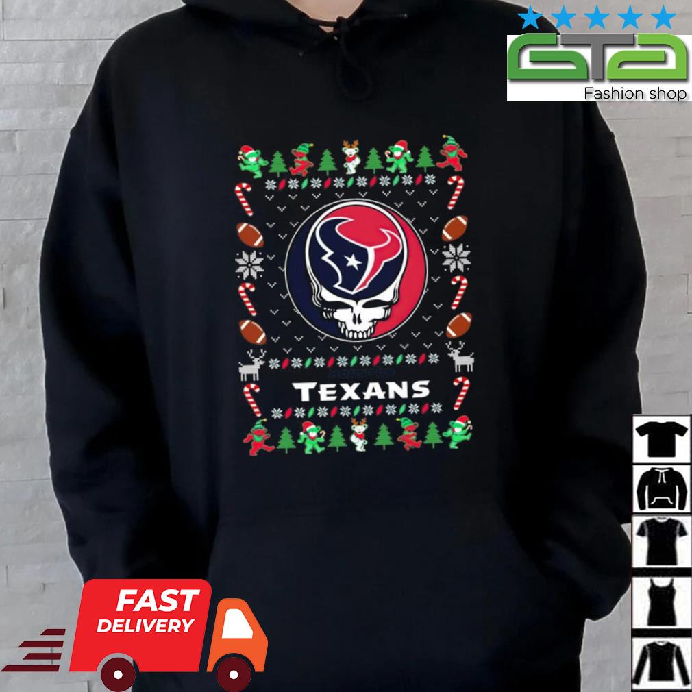 Houston Texans Grateful Dead Ugly Christmas Shirt