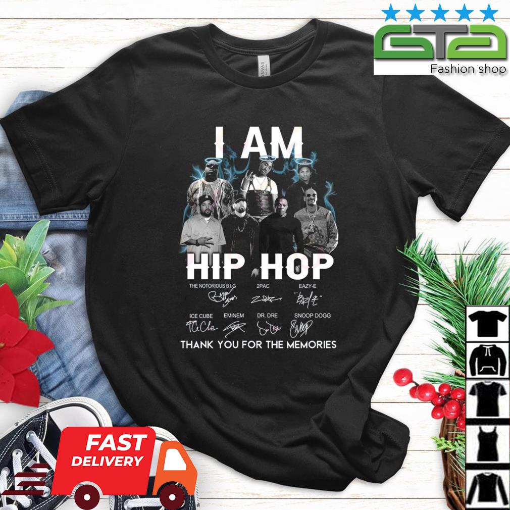 I Am Hiphop Thank You For The Memories Signatures 2022 Shirt