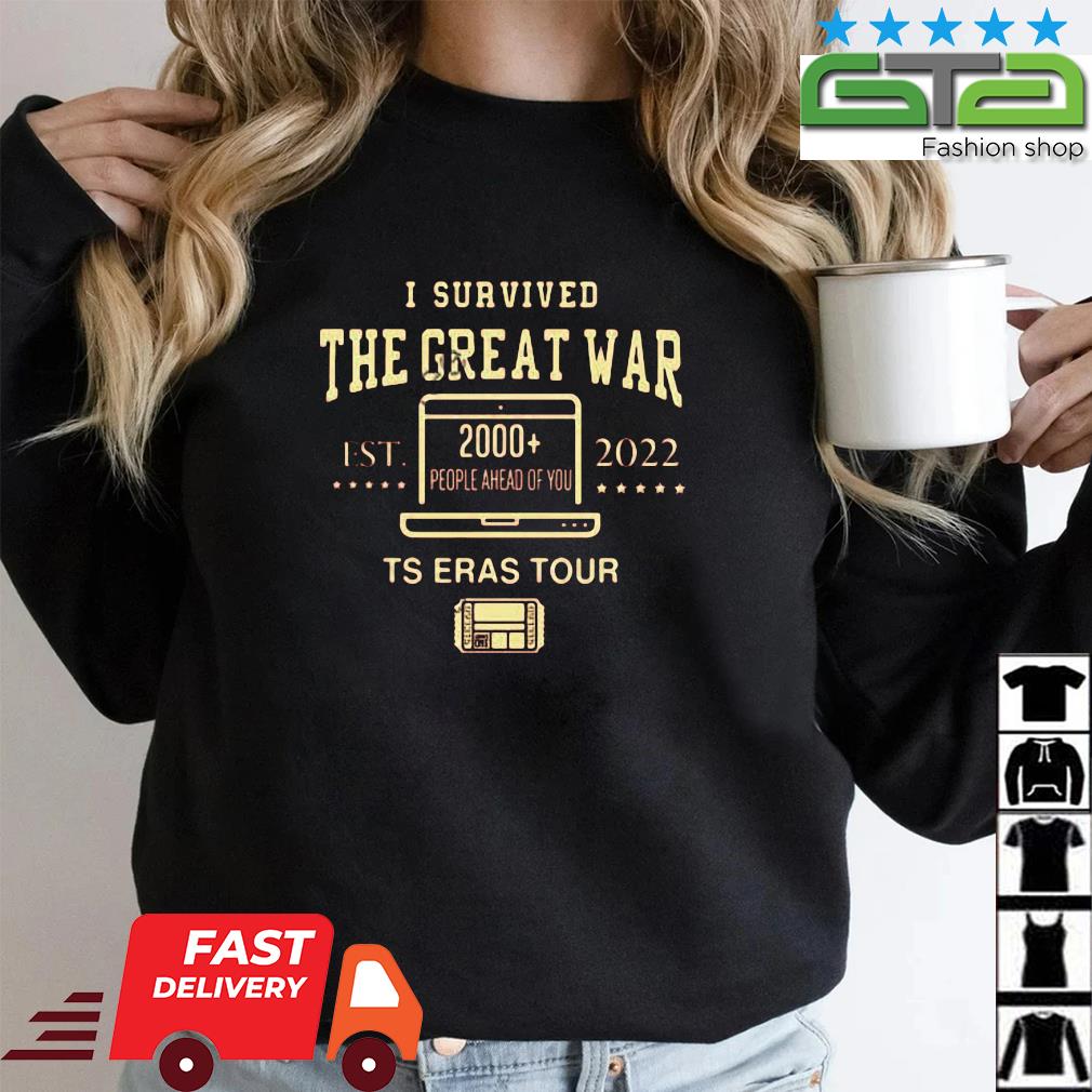 I survived the great war 2000 2022 ts eras tour shirt