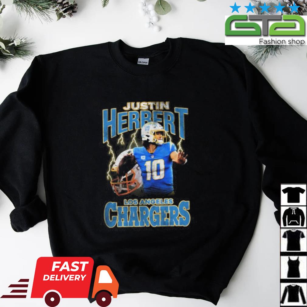 Justin Herbert Los Angeles Chargers Lightning Shirt, hoodie, sweater, long  sleeve and tank top