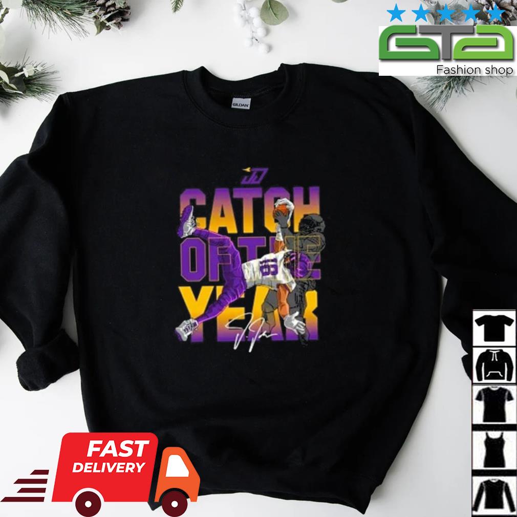 Catch Of The Year Justin Jefferson New Hoodie - Trends Bedding