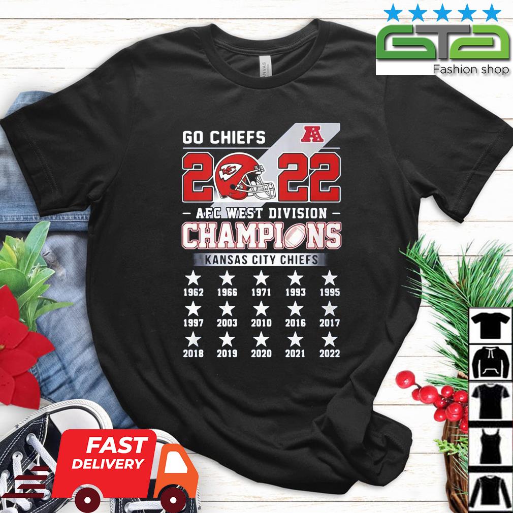 2022 AFC West Division Champions Kansas City Chiefs 1962 2022