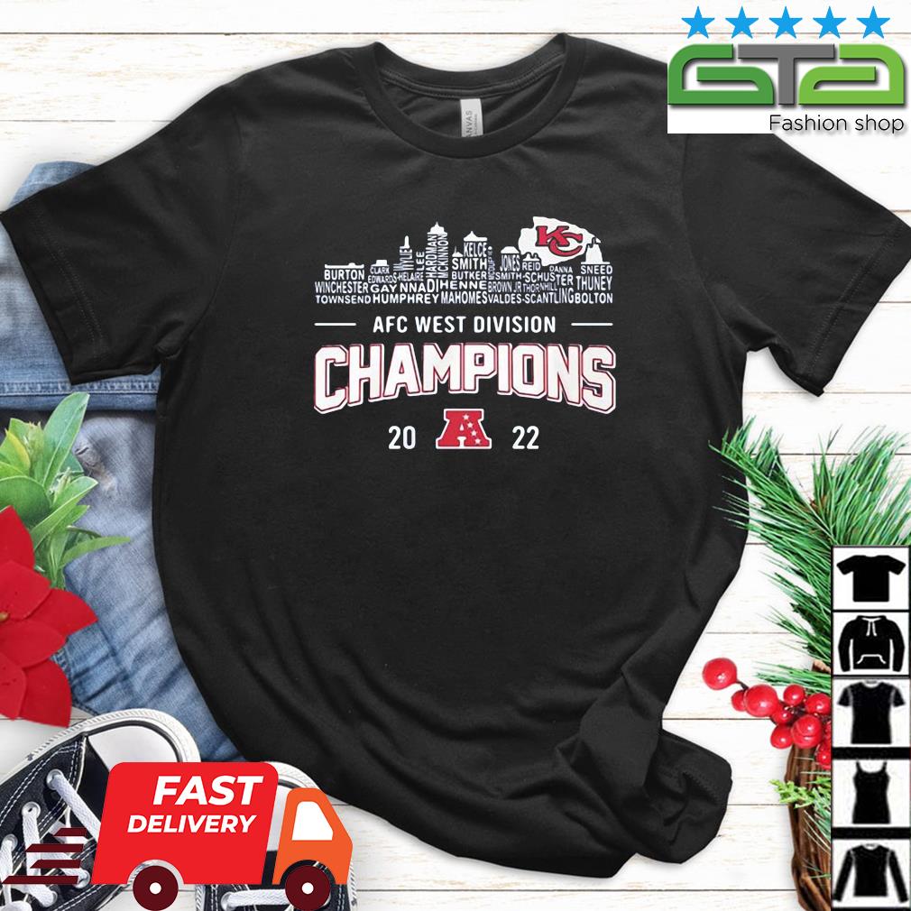 Original kansas City Chiefs AFC West Division champions shirt