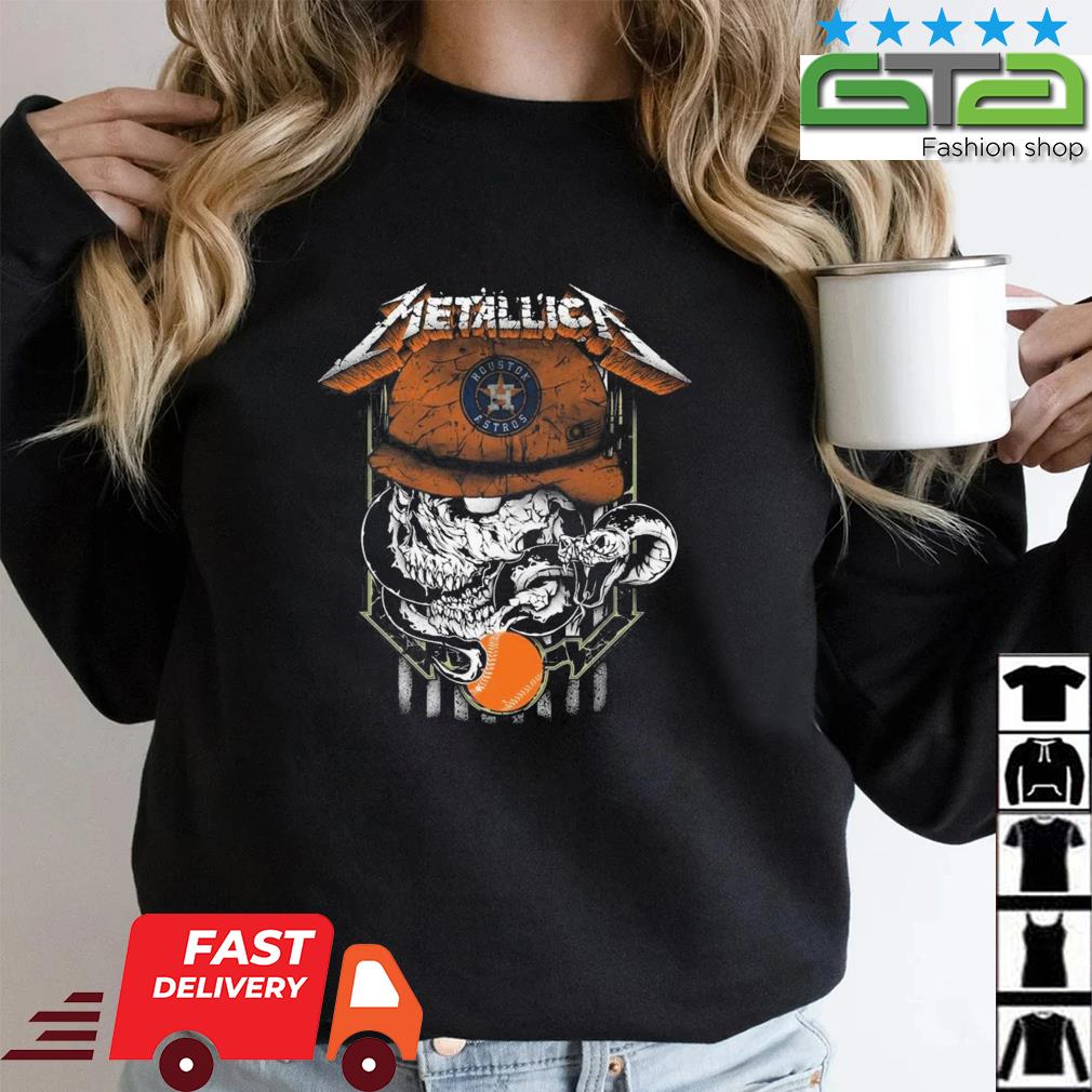 Metallica houston astros shirt, hoodie, sweater, long sleeve and tank top