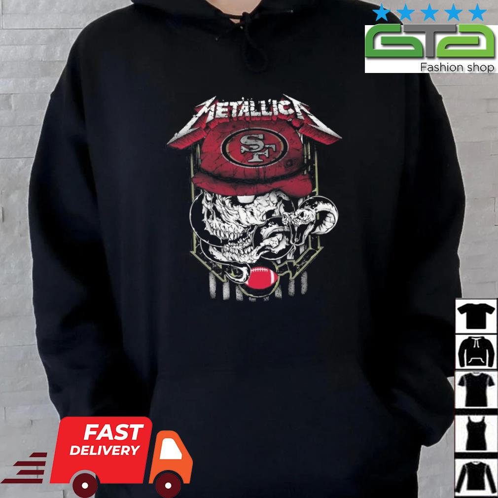 Skull Metallica San Francisco 49ers shirt, hoodie, sweater, long sleeve and  tank top