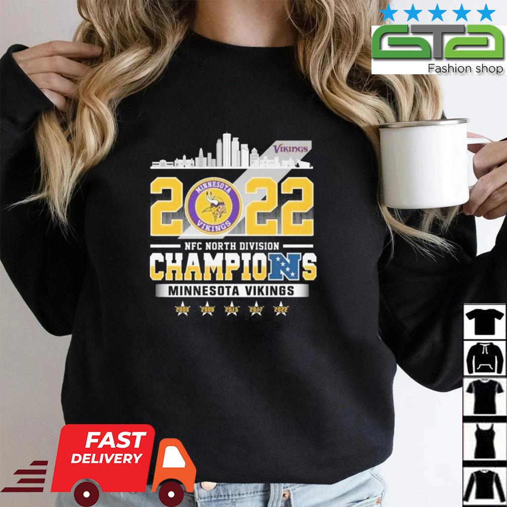 Minnesota Vikings Conquered The North 2022 NFC North Division Champions  shirt, hoodie, sweater, long sleeve and tank top