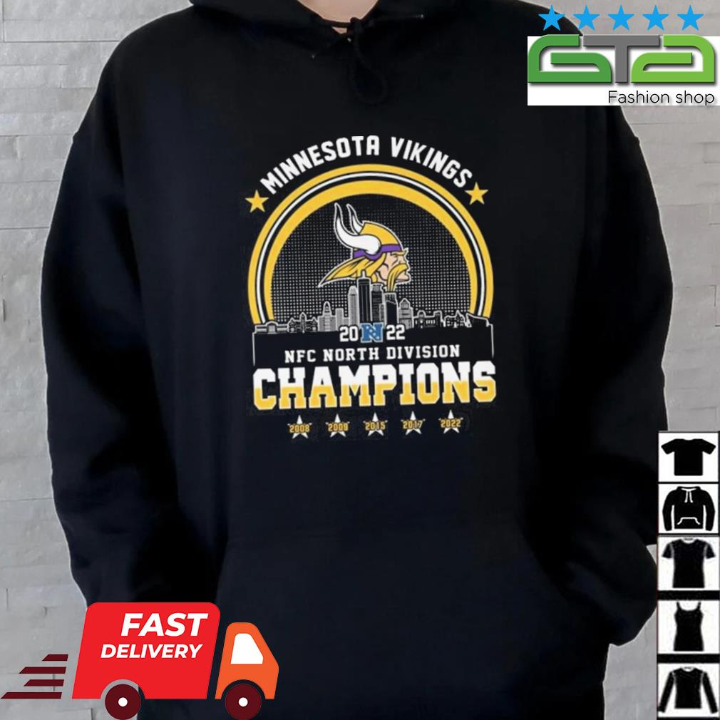 2022 NFC North Division Champions Minnesota Vikings 2008-2022 Shirt,  hoodie, sweater, long sleeve and tank top