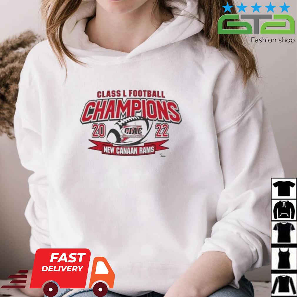 New Canaan Rams 2022 CIAC classic L football champions shirt