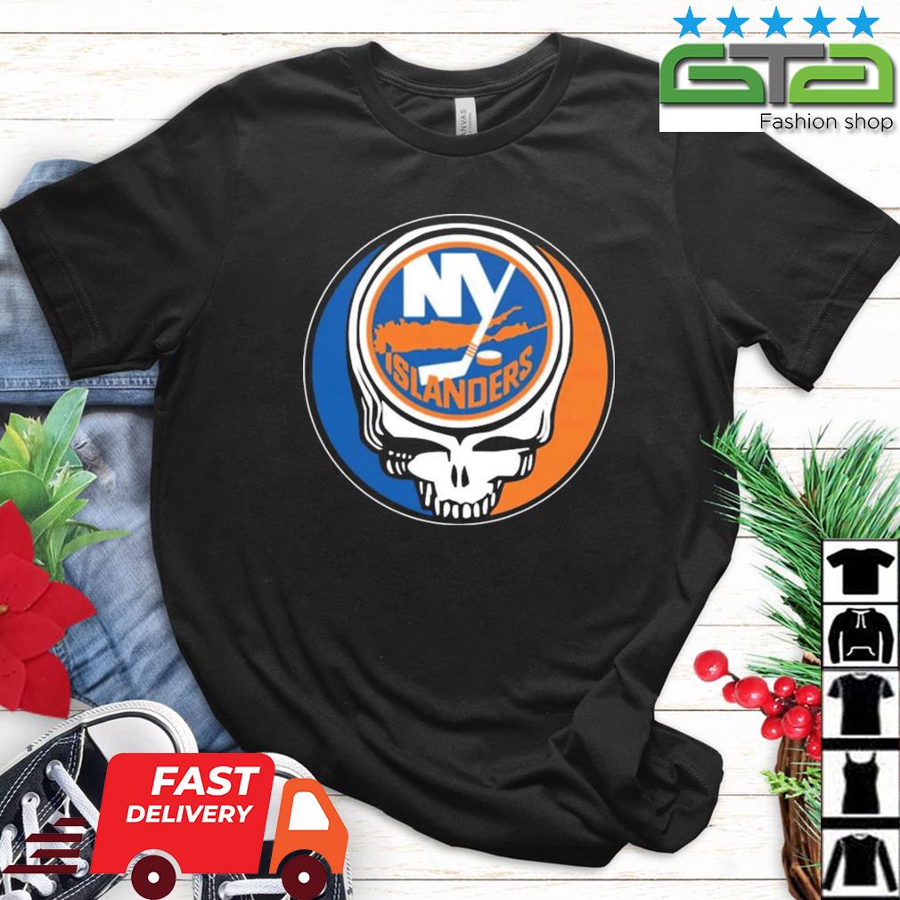 New York Islanders Grateful Dead Steal Your Face Hockey NHL Shirt