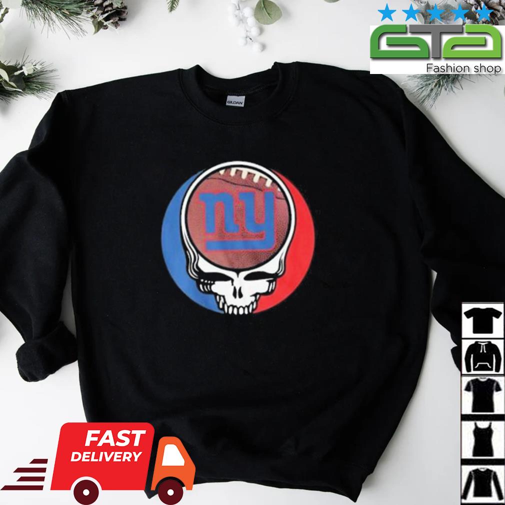 NFL New York Giants Grateful Dead Fan Fan Football T-Shirt - TeeNaviSport