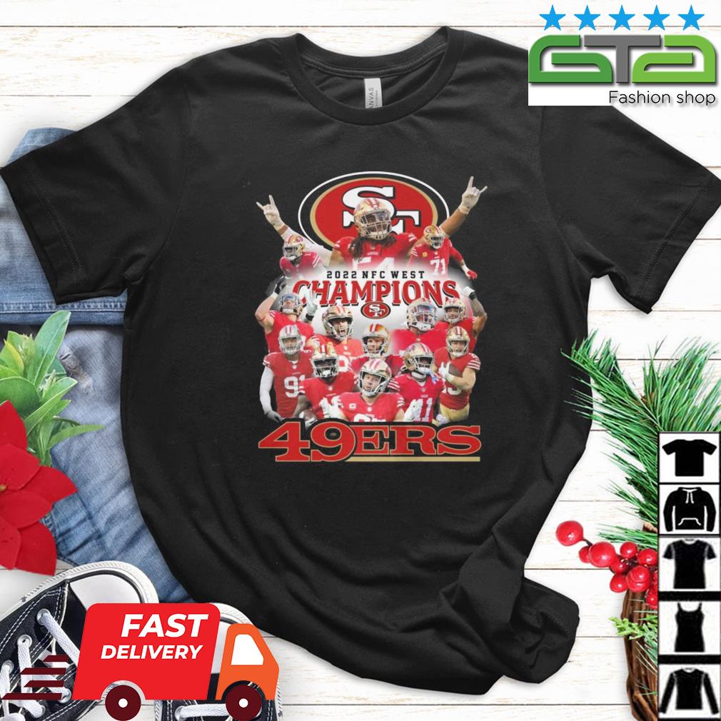 Official 2022 NFC West Champions San Francisco 49ers Men's Shirt