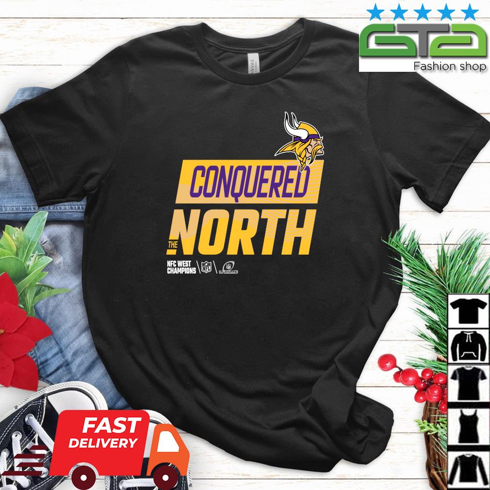 Minnesota Vikings Conquered North the NFC North Champions 2022 Long Sleeve  T Shirt - WBMTEE