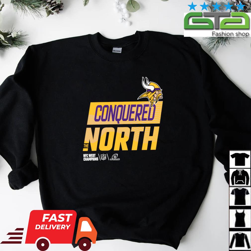 Minnesota Vikings Conquered North the NFC North Champions 2022 Long Sleeve  T Shirt - WBMTEE