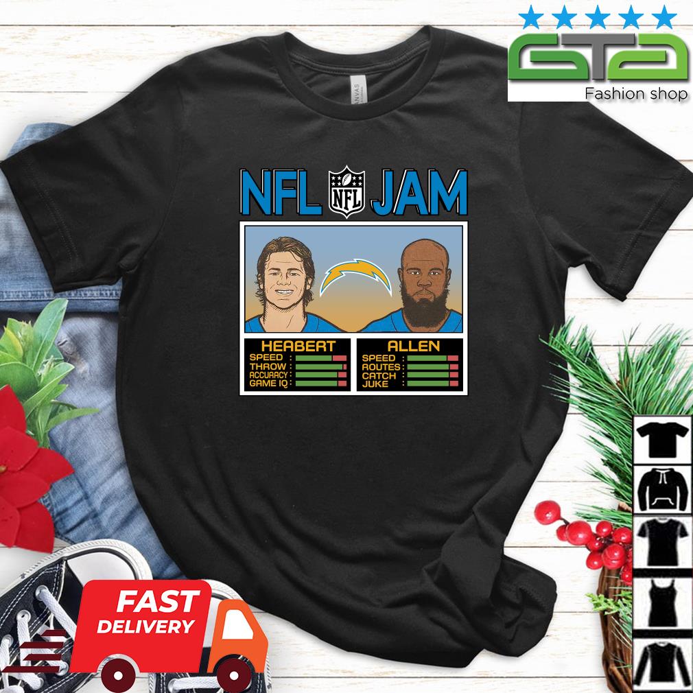 Official NFL Jam Los Angeles Chargers Herbert And Allen Shirt
