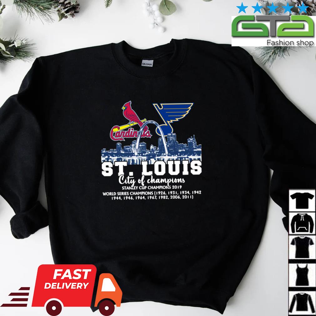 Official sT Louis City Of Champions Cardinals And Blues T Shirt, hoodie,  sweater, long sleeve and tank top