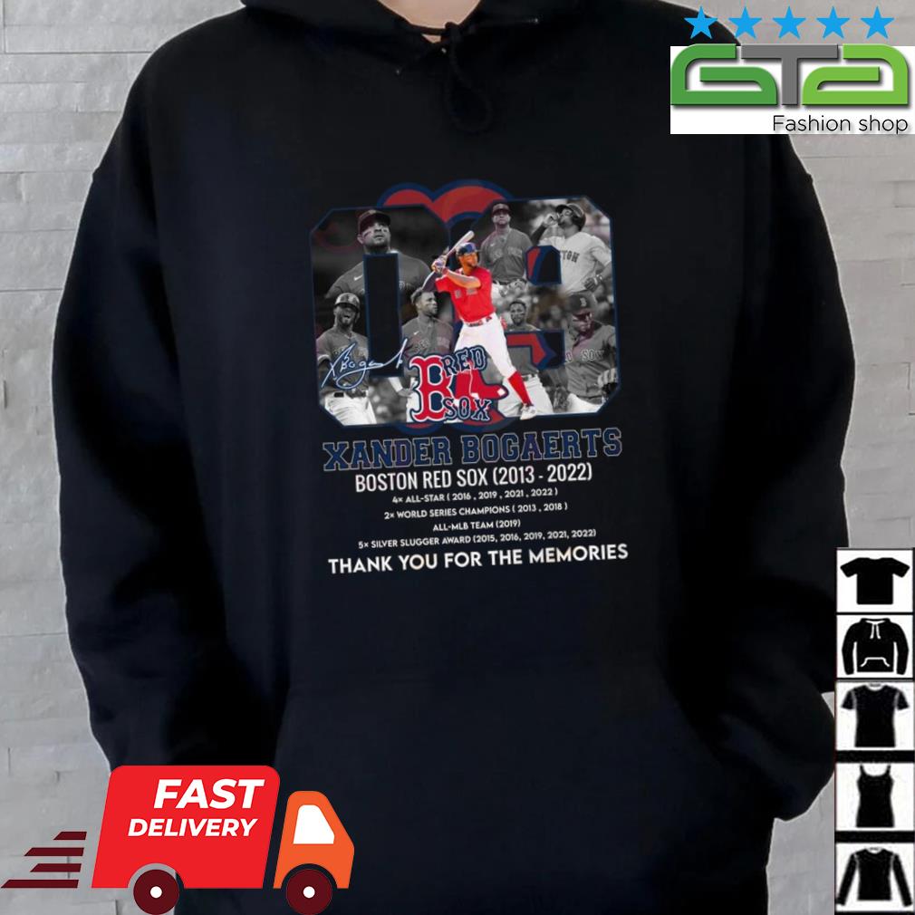 Official Xander Bogaerts Flag Signature Shirt, hoodie, sweater, long sleeve  and tank top