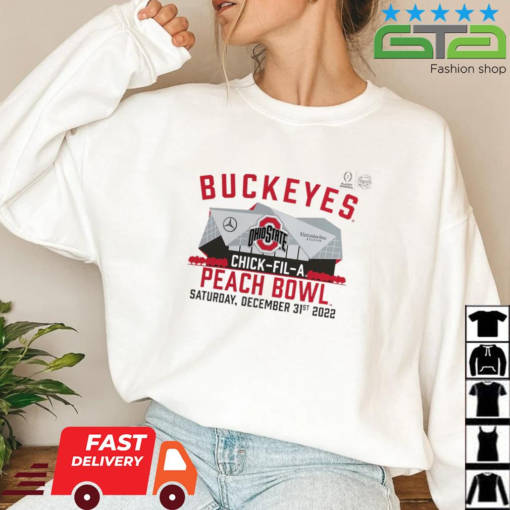 Ohio State Buckeyes College Football Playoff 2022 Peach Bowl Stadium Shirt