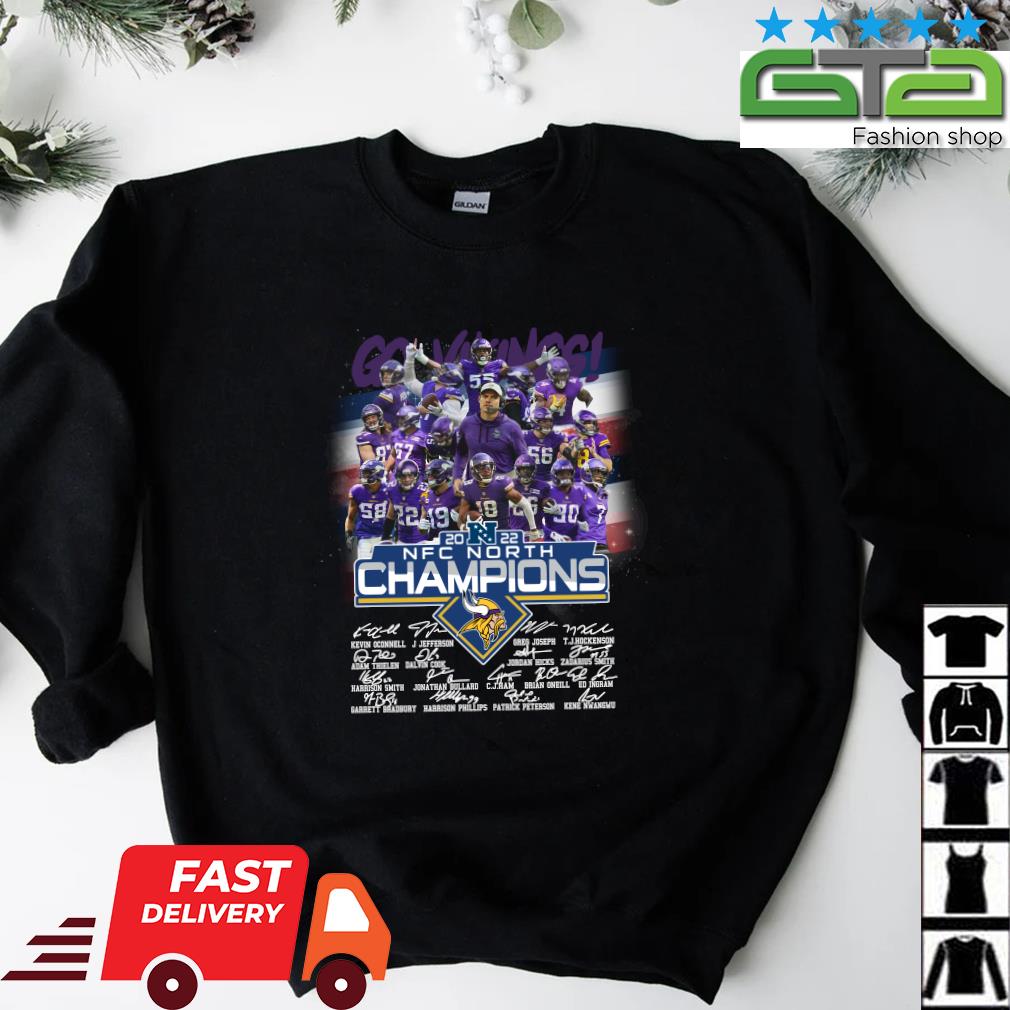 NFC North champions minnesota vikings 2022 shirt - Guineashirt Premium ™ LLC