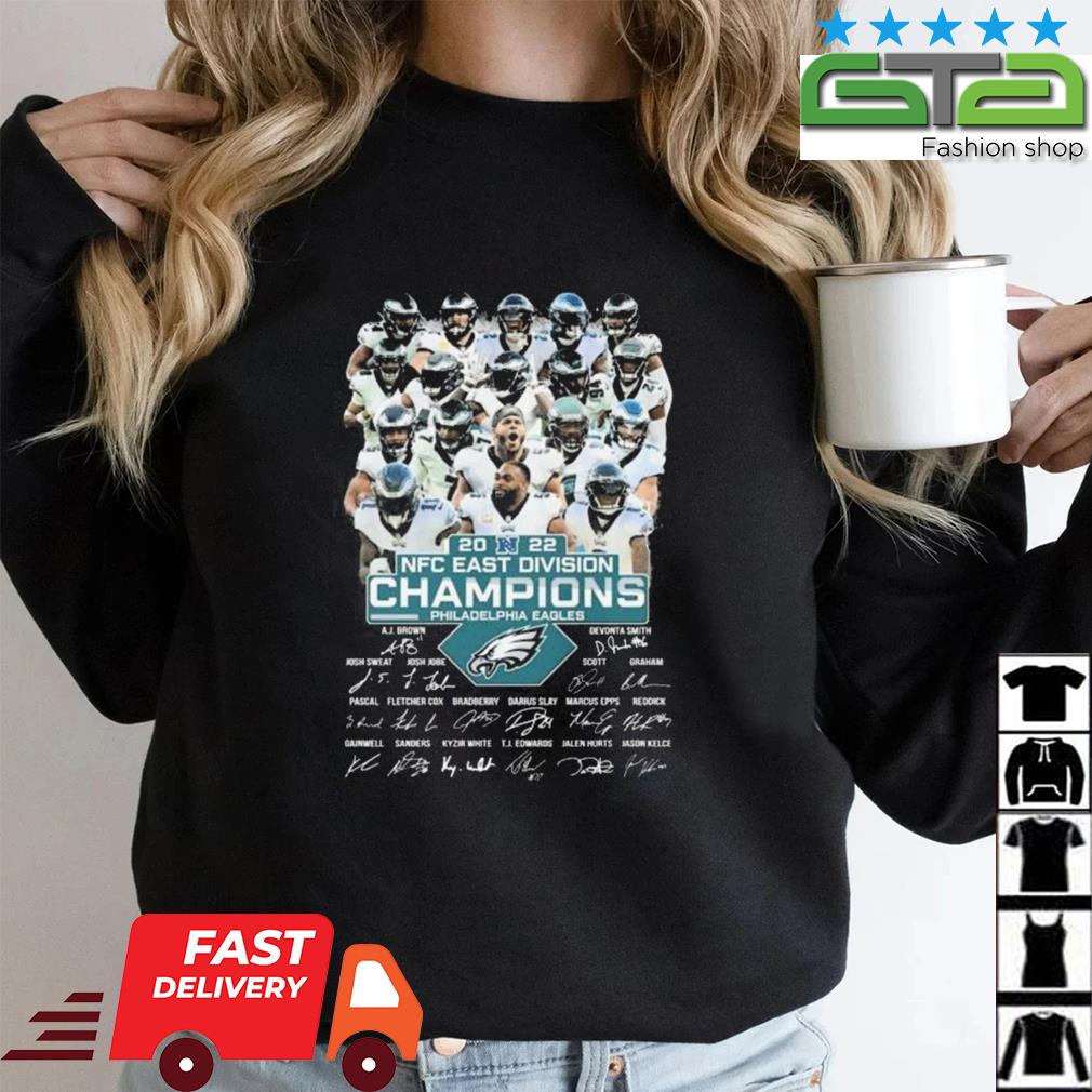 2022 NFC East Champions Philadelphia Eagles Signatures Shirt, hoodie,  sweater, long sleeve and tank top