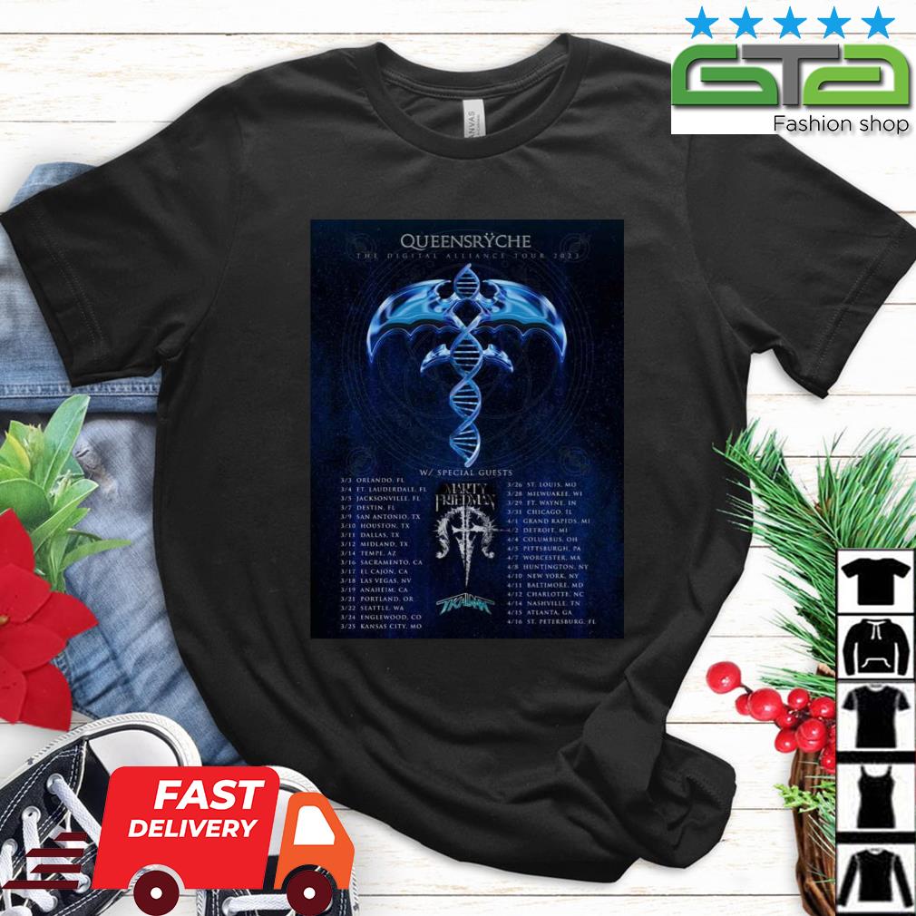 Queensryche Recruit Marty Friedman And Trauma For Spring Tour 2023 Shirt