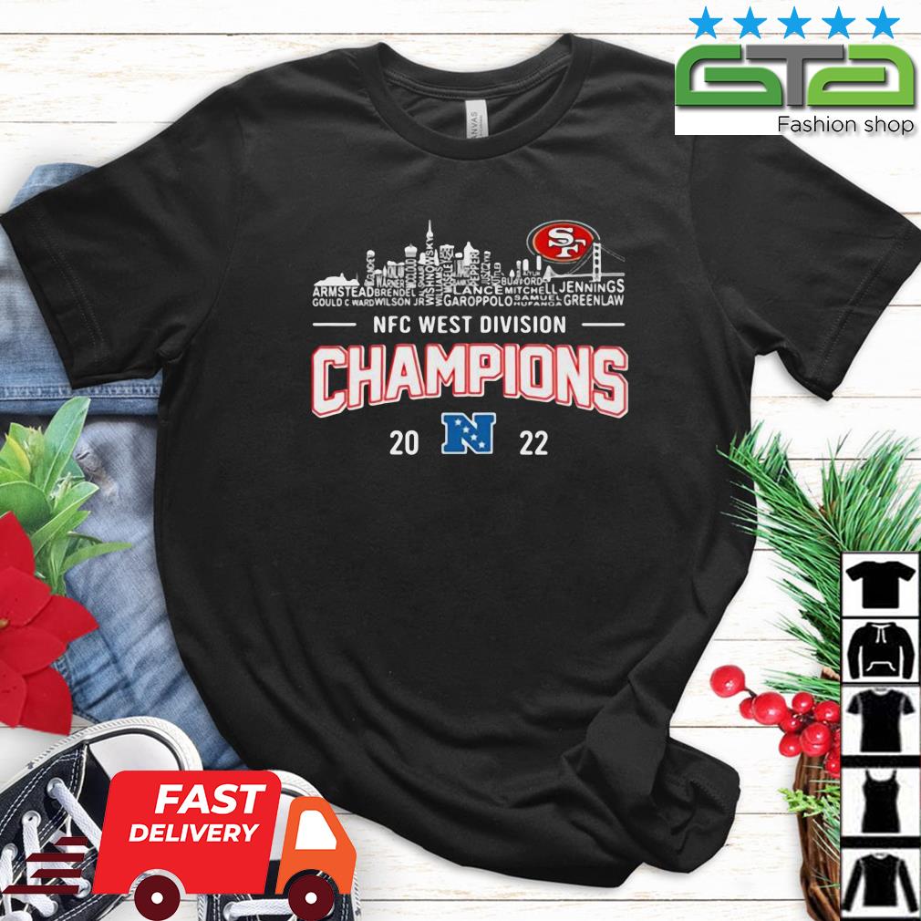 San Francisco 49ers Team Players 2022 NFC West Division Champions Shirt -  Limotees