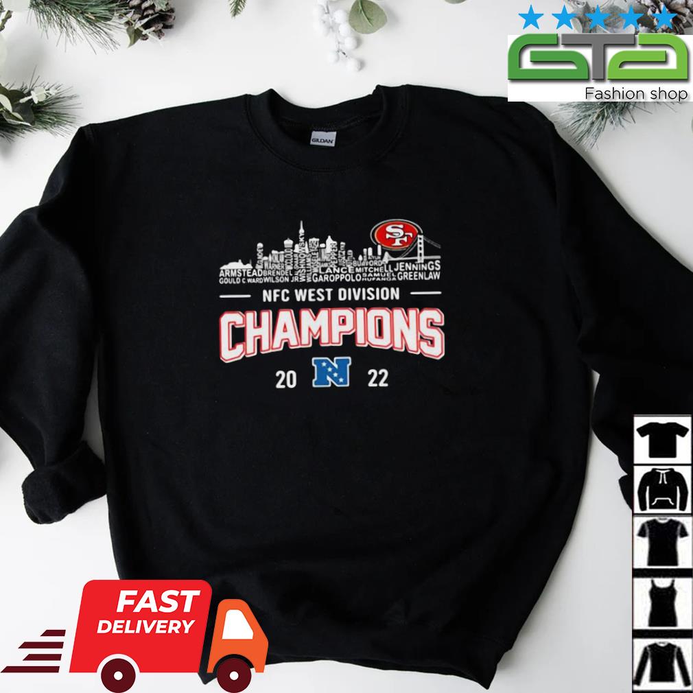 San Francisco 49ers Team 2022 NFC West Division Champions Shirt, hoodie,  sweater, long sleeve and tank top