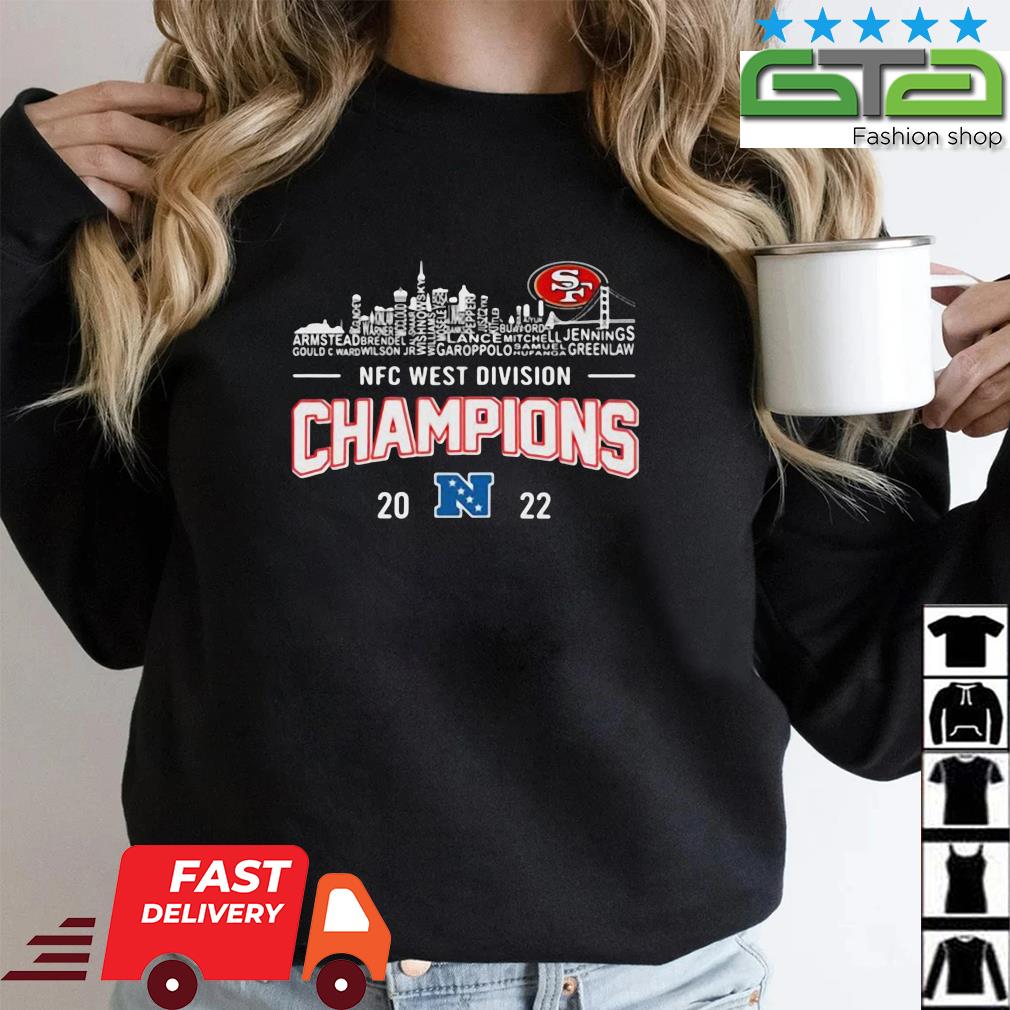 San Francisco 49ers Team Players 2022 NFC West Division Champions Shirt -  Limotees