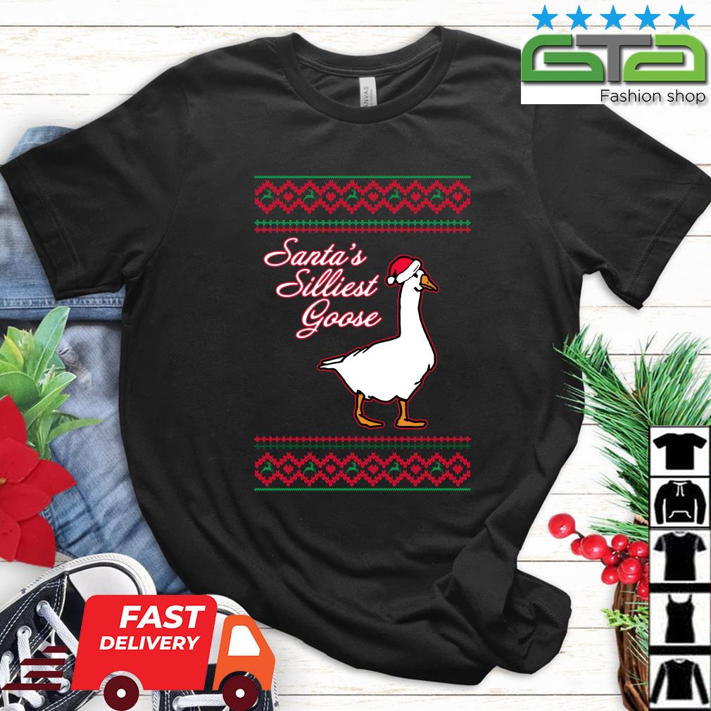 Santa's Silliest Goose Ugly Christmas 2022 Sweater