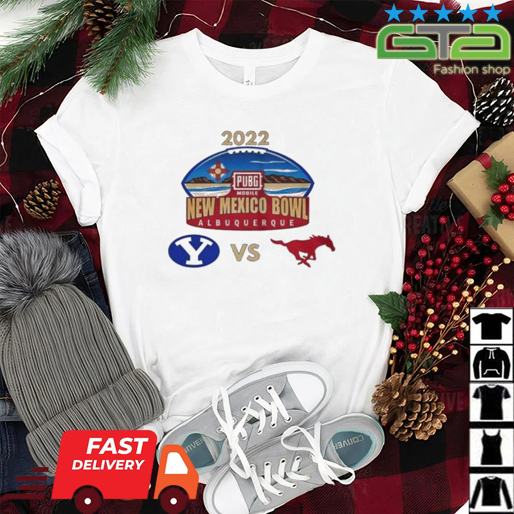 SMU Mustangs vs BYU Cougars 2023 New Mexico Bowl apparel matchup shirt