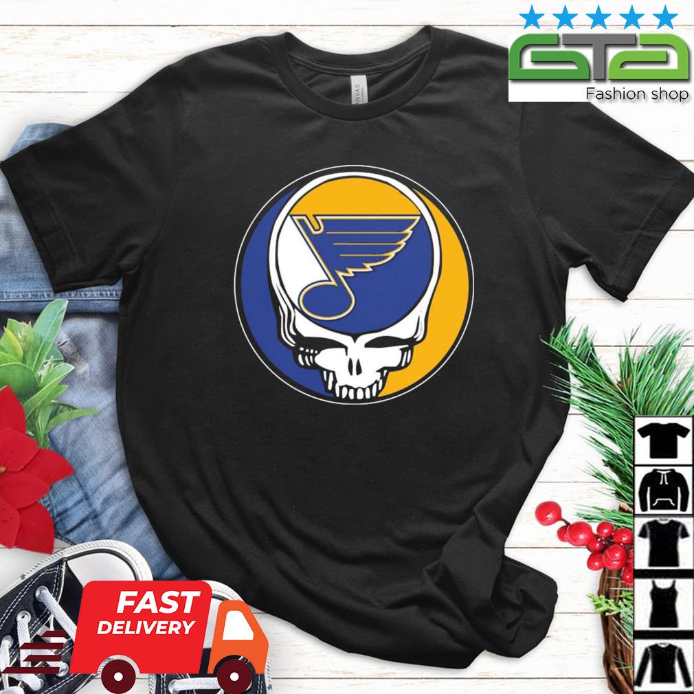 St Louis Blues Grateful Dead Steal Your Face Hockey NHL Shirt