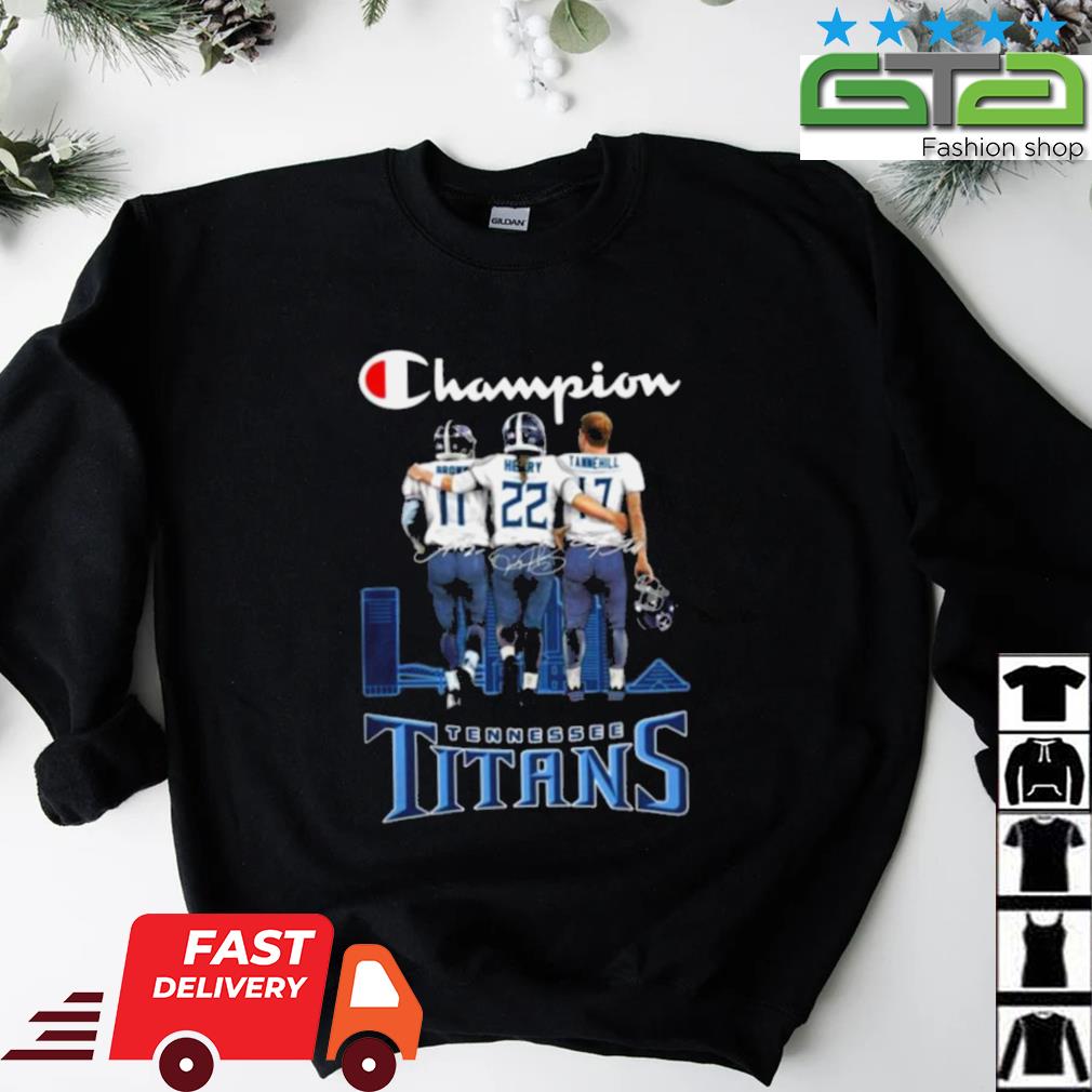 Tennessee Titans Brown Henry and Tannehill Champions Skyline signatures  shirt, hoodie, sweater, long sleeve and tank top